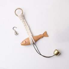 Atihome 高品質磁鐵掛鉤 + 避邪明太魚套組, 米色