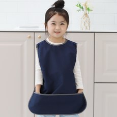 BEBE CHOUETTE 女童深粉彩防水無袖圍裙