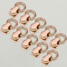 皮革工藝用奶嘴吊環五金釦, 10個, 金子