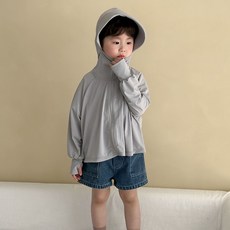 스타빈 아동용 심플 여름 후드 바람막이