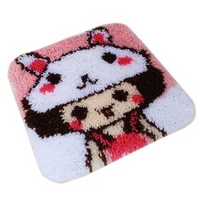 ULTRAFASHION 刺繡掛鉤靠墊DIY組, 1個, A01 靠墊兔女郎