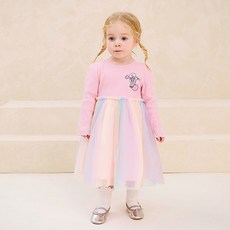 milkmile 艾絲樂小兔 女童極光閃亮連身裙