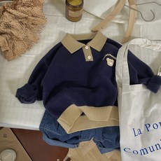 Arbe 兒童 Hey 針織領 T 恤