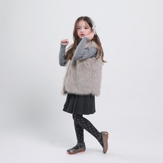 jkids 女童 Tilde 毛絨開襟背心 J7854