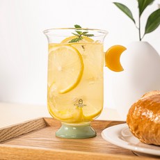 이첸도르프 소니 디오리엔테 문 손잡이 글라스 유리컵 250ml, 옐로우, 1개