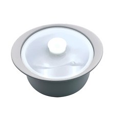 高級矽膠鍋 中, 灰色, 1個