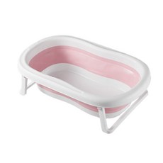 온메이커 강아지 접이식 슬림 수납가능 스파욕조 특대형, 핑크, 1개