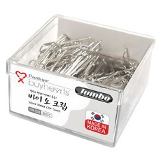 Pankyo Buyhearts Jumbo 小號銀色迴紋針 JBSCC, 1個, 500件