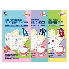 ATEX 孩童MLB印花口罩 3入+固定扣 6入