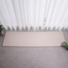 마켓플랜 양면 볼륨 주방매트, 크림베이지 + 대리석, 1개