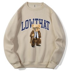 小熊印花長袖大學T