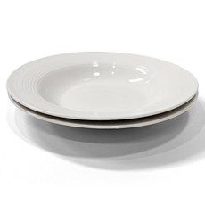 BELLOVIE 沙拉與義大利麵陶瓷圓盤, 2個, 單色