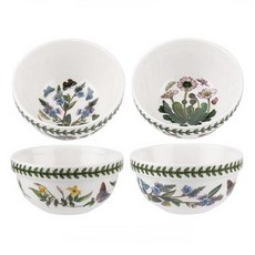 PORTmeIRION 波特玫琳恩 Botanic Garden 飯碗4件組, 花卉圖案 款式隨機, 1套