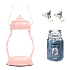 融蠟燈+蠟燭 桉樹款+燈泡 2入組, 粉紅色