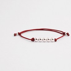 JUDY AND PAUL 萊斯利銀珠絲線手鍊