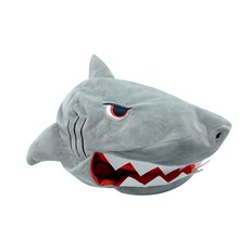 BestEver 愛寶樂園鯊魚大頭帽 L, GY, 1個