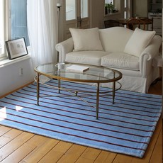더프리그 베이직 스트라이프 심플 빈티지 거실 러그