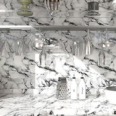 Quardi大理石壁貼, 黑石白