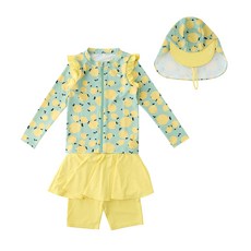 BLUEDOG 女童款檸檬全版防曬衣套裝