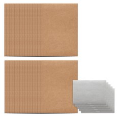 Monolike 基本款明信片信封 30p + 貼紙 30p 套組, 牛皮紙色, 1套