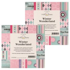 Dairis 厚款珠光色紙 粉紅薄荷 6種 x 6張, 2個, 6色