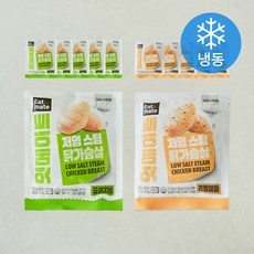 잇메이트 저염 스팀 닭가슴살 혼합 오리지널 100g x 6개입 + 리얼페퍼 100g x 6개입 세트 (냉동), 1세트