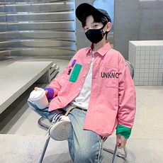 ORANGEDAMOM 男童UNKNO紫綠色口袋襯衫