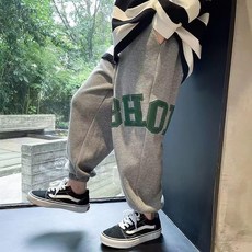 Starbean 男童大字母休閒束口褲