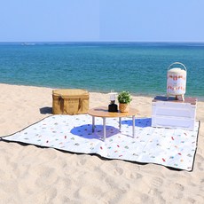 Teseum 泰迪熊趣味露營墊, 象牙白