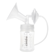 cimilre 馨乃樂 寬口徑配件包 寬口喇叭罩 PP寬口奶瓶150cc 長軟管80cm 止流閥 白鴨嘴, 1個, 28mm