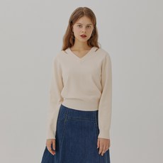 SOUP 女款V領長袖保暖針織衫 SA9LK83