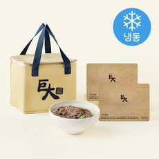 거대곰탕 500g x 4개입 + 보냉가방 세트 (냉동), 1세트
