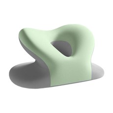 SUNORO 多功能鏤空午睡枕, 雙拼綠灰色