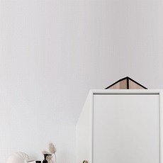 홈앤데코 혼자서 붙이는 풀발린 신디시리즈 물로붙이는 합지 벽지, 화이트(KS 93416-1)