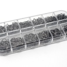 鋼製O型環組, 黑鎳色, 1套