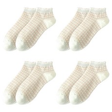 소니오 여성용 러브데이 발목 양말 4켤레 세트