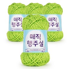 필립섬유 쎄비 매직 행주실 80g, 9 연두, 4개