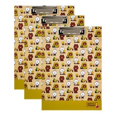 STUDIO EIGHT 布朗和朋友剪貼板, 卡其色, 3個