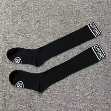 G/FORE 女式 Urban Flex 時尚簡約高爾夫高筒襪, 黑色的