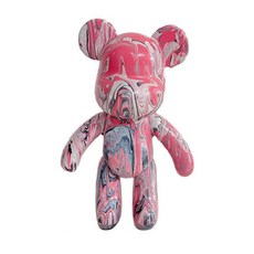 Tani 流化泰迪熊裝飾 DIY 套組黑色白色粉色, 1套