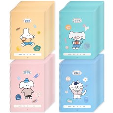 Mungoo Pure 1000 波巴小學公告書 4 種 x 10p 套, 黃色/薄荷色/粉色/藍色, 1套