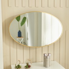 베라 헤어라인 타원형 회전거울 YJ-P121, 골드