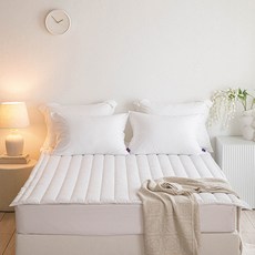 ELENA HEIM Modilian 莫代爾背面鬆緊帶加厚絎縫墊 1.32kg, 白色