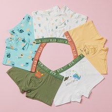 ETX JUST SKOKS 男童四角內褲5件組