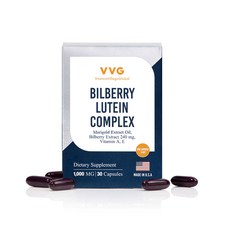 Vitamin Village 越橘葉黃素複合膠囊, 1盒, 30g