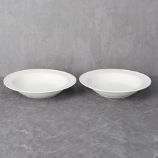 Bloom at home Montaggio 義大利麵盤, 奶油色,奶油色, 2個