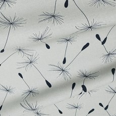 르우홈 옥스포드 면 패브릭 홀씨산책길 원단, 그레이, 1개