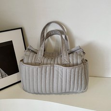 輕量多口袋嬰兒車可拆卸尿布包 BRP1163, 灰色