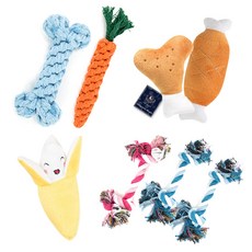 DING DONG PET 寵物娃娃紗線球玩具8件組, 隨機出貨(狗狗紗線球), 1套