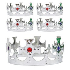 파티공구 십자왕관, 실버, 5개